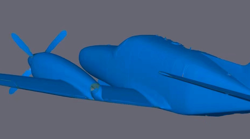 3D扫描仪飞机逆向工程设计开发