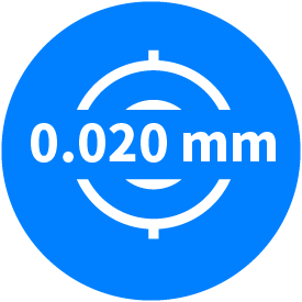 精度0.020 mm
